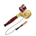 【木魚・りん】印金木魚セット(鳴らす棒付き)日本製★高級品ランク長さ26cm鳴物仏具 現代仏具 和楽器 邦楽 木魚 携帯用木魚 携帯用りん 持ち運び木魚 小さい...