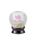 【盆提灯】コンパクト 岐阜提灯「蓮まゆ」(高さ19cm)【回転灯付き】【日本製】 岐阜提灯置提灯 コンパクト提灯 ミニ提灯 現代提灯 おしゃれ提灯 廻転式 モダ...