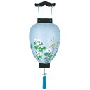【盆提灯】岐阜提灯「極上黒蒔絵」(芙蓉絵)【LED電池灯付き(電池式)】【日本製】 岐阜提灯お迎え提灯 迎え提灯 吊提灯 岐阜提灯 手作り提灯 初盆 初盆御供 ...