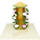【お盆用品】 ◆ 初盆棚 精霊堂(せいれいどう)※コンパクトタイプ ※ゴザ、はしご 付き★当店限定/ハンドメイド品初盆 新盆 御棚 精霊棚 新棚 盆棚 お堂 盆...