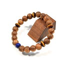 『屋久杉ブレスレット』ラピスラズリ・タイガーアイ仕立て【成功祈願・合格祈願】念珠 木製ブレスレット 腕輪 厄除けブレスレット お守りブレスレット 数珠ブレスレッ...