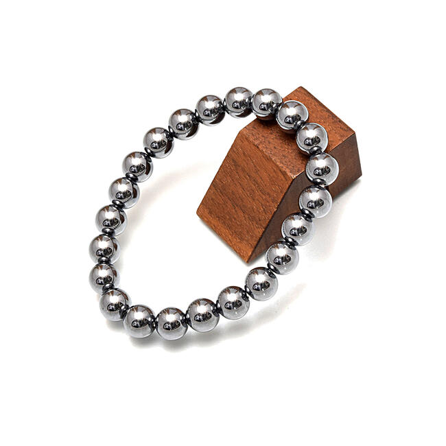 『テラヘルツ-ブレスレット』※最高級テラヘルツ鉱石使用8ミリ玉天然石ブレスレット シルバーブレスレット 銀色ブレスレット 石のブレスレット 数珠ブレスレット 健...