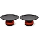 【お仏具】高月塗り 黒玉虫色(木製品)3寸(径9cm)★一対セット※現代風のスッキリデザインの高月。現代仏具 高月 高坏 高杯 供物皿 かわいい高月 小さい高月...