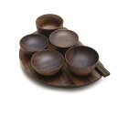 【お仏具】木製お膳 半月型5寸木製品/ウォールナット材膳の部分の幅16cm 高さ約1.5cmお仏具 現代仏具 膳 お膳 仏壇用お膳 仏壇用膳 仏壇のお膳 法事道具 ミニ仏具ミニ おしゃれ(3)