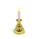【LEDローソク】安心のローソク 金色★ミニサイズ(高さ10cm)★火を使わないローソク※乾電池付き※※日本製安全ろーそく 安心ローソク 安全仏具 現代仏具 ミニ仏壇仏具 モダン仏具 実家 一人暮らし ご高齢 ケアハウス 火不要