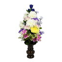 【仏花】仏壇用 造花 ◇中サイズ日本製【楽天ランキング1位】◆花部分高さ約28cm【ミドルサイズ】造花 お供え花 お盆仏花 お彼岸仏花 国産 台付き仏壇造花