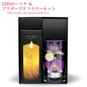 【ご進物セット】プリザーブドフラワー・いろはあかりLEDローソクセット(しだれ桜柄)※箱付き プリザーブドフラワー プレゼント お花 仏花 造花 お盆仏花 お彼...