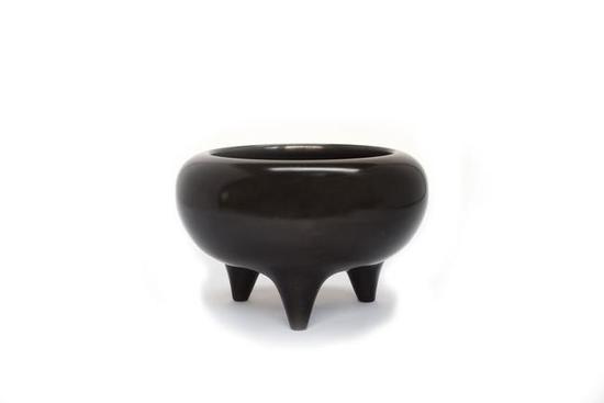 【香炉】鉄鉢香炉 黒漆仕上げ3寸5分アウトレット商品