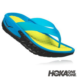 HOKA ONE ONE(ホカ オネオネ) ORA RECOVERY FLIP(オラ リカバリー フリップ) BLACK / PROCESS BLUE サンダル【返品交換不可】