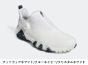 105677【新品】【メンズ】【ゴルフシューズ】アディダス コードカオス22 BOA GX3938 カラー:フットウェアホワイト/クルーネイビー/クリスタルホワ...