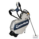 刻印未対応【新品】 【メンズ】 TaylorMade/テーラーメイド グローバルツアー スタンドキャディバッグ UN025 M19936 Silver/Navy 代引不可