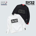 送料無料【23F】【新品】SY32　DOUBLE FACE CARDBOARD SWEAT　SYG-23A14　プルオーバースウェット【ゴルフウェア】【メンズ】【秋冬ウェア】【長袖】【w0】