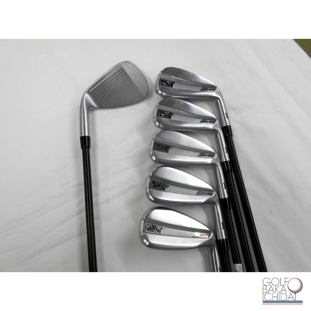 【中古】B：PXG 0211 COR2　アイアンセット 6本（＃5〜＃9,W) ロフト24(#5)° オリジナルカーボン70/R　 代引き不可