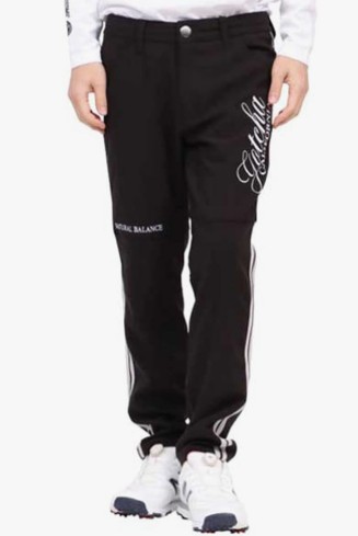 送料無料【新品】【22F】ガッチャ ゴルフ GOTCHA GOLF ストレッチ ジャカード ライン パンツ 223GG1803 カラー：ブラック（009） 【ゴルフウェア】【メンズ】【秋冬】【w30】