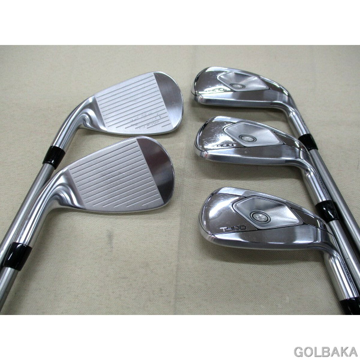 【送料無料】【中古】B：タイトリスト 22’ T400アイアンセット5本（＃7～＃9.PW.43（W）） ロフト26(#7)° 3D 055 i60