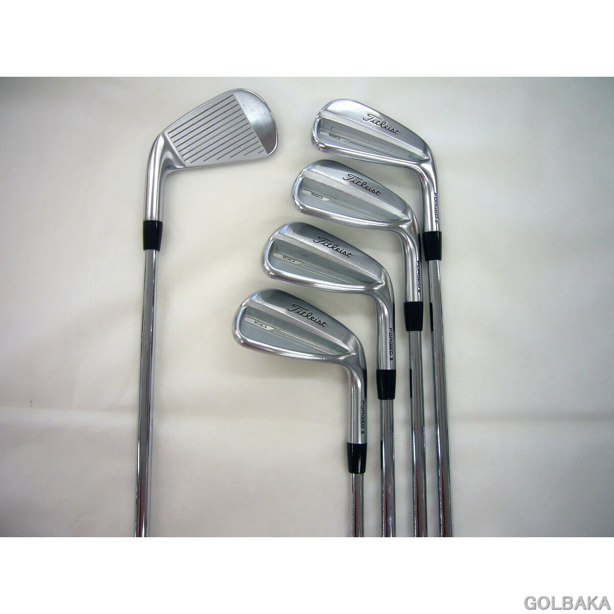 【10月おすすめ品】【中古】B：タイトリスト T150 フォージド スパイン調整アイアンセット5本（6～PW） ロフト32（＃7）° N.S.PRO モーダス3 システム3 TOUR 125/S
