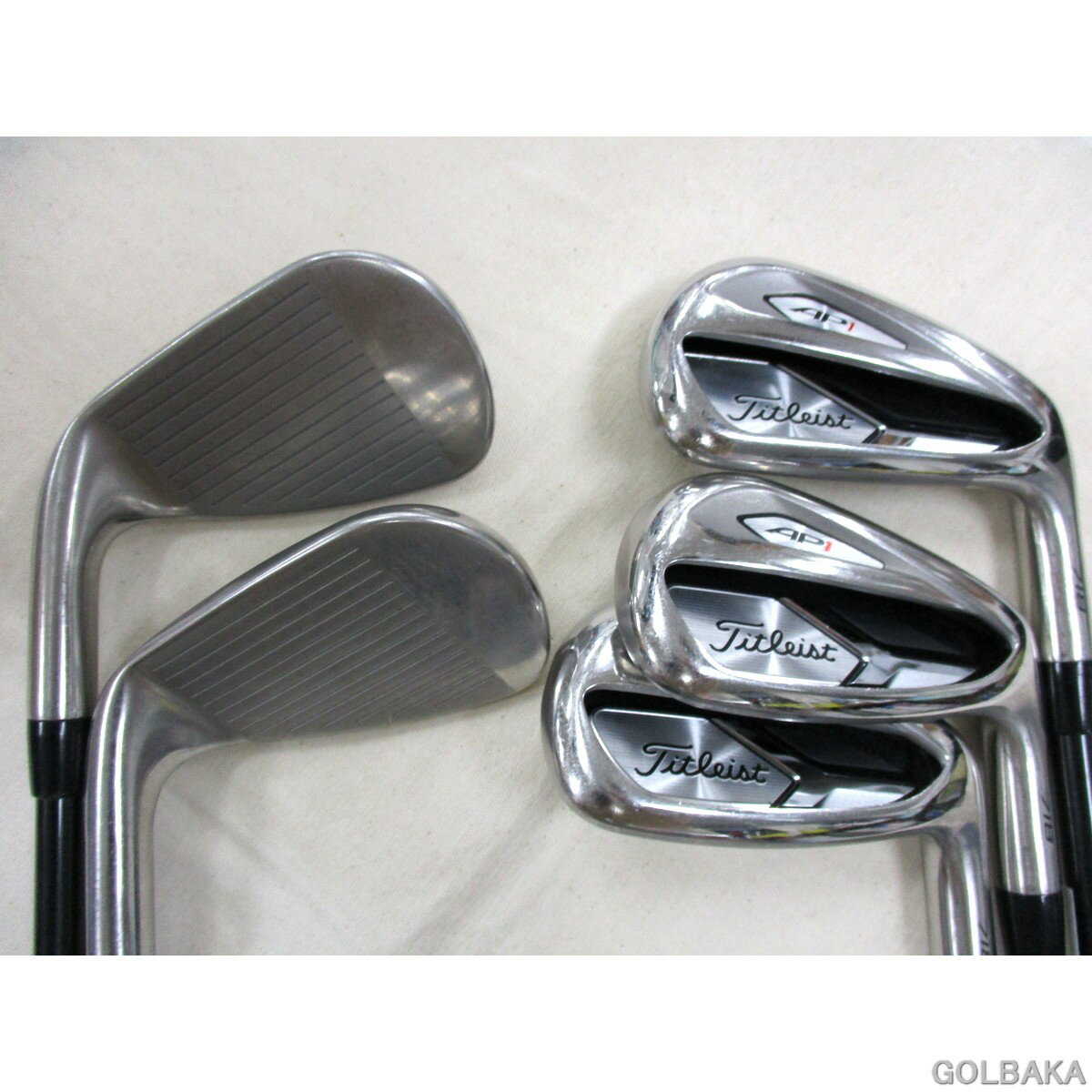 【送料無料】【中古】C：タイトリスト AP1 718アイアンセット5本（＃7-PW,AW） ロフト29° Fujikura MCI 60/S