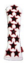 送料無料【新品】【ヘッドカバー】アザス 77WH01 Selmo Stella 黒×赤star(BK)【ユーティリティ用】 ※お取り寄せ品【w0】【p10】
