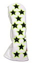 送料無料【新品】【ヘッドカバー】アザス 77WH02 Selmo Stella 黒×蛍光緑star(BK)【ユーティリティ用】 ※お取り寄せ品【w0】【p10】