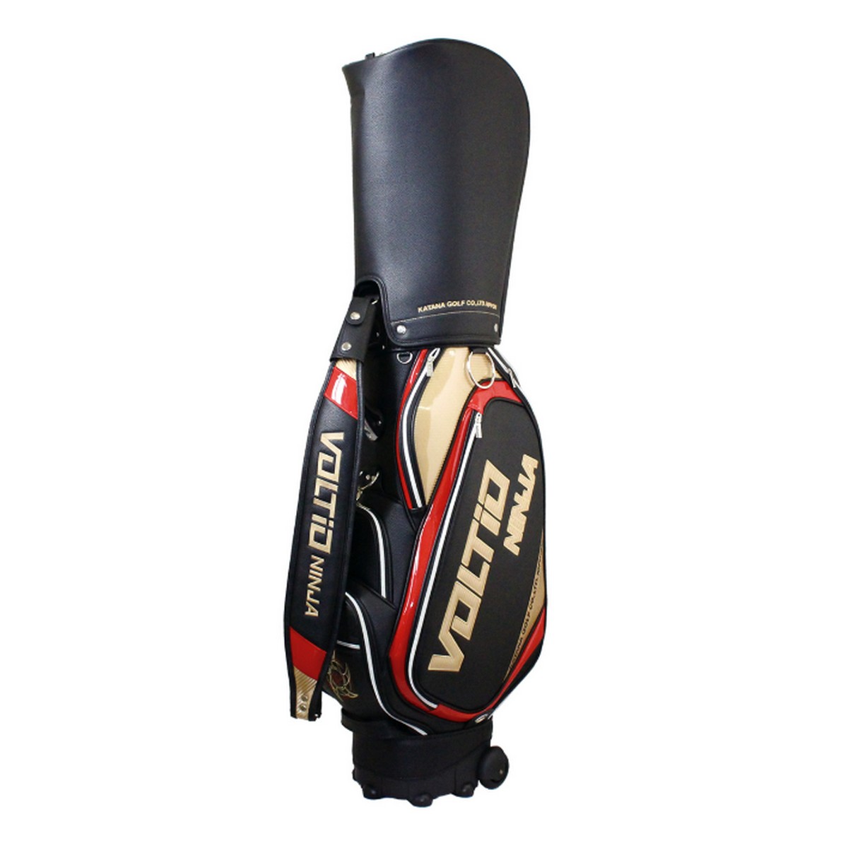 ボールプレゼント!*送料無料 刻印対応【新品】 【メンズ】 カタナゴルフ KATANA GOLF ボルティオ ニンジャ キャディバッグ カラー:ブラック/ゴール...