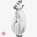 刻印対応【新品】【レディス】REVAパッケージセット(ウィメンズ)キャディバッグ本体+9本セット カラー:ピンク