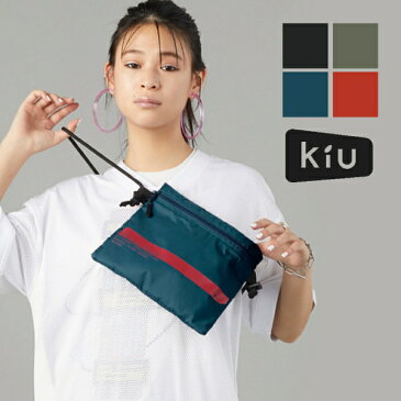 kiu サコッシュ レディース メンズ ショルダーバッグ レインバッグ k122 バイカラー 斜め掛け おしゃれ 撥水 アウトドア