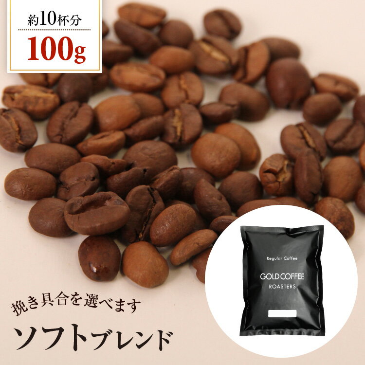 送料別 コーヒー豆 ソフトブレンド【内容量：100g】