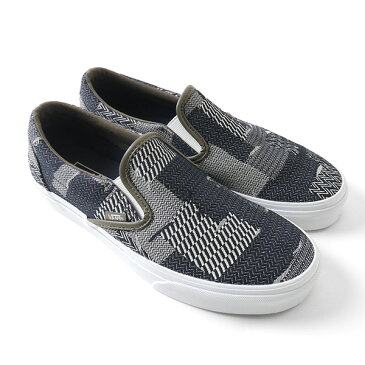 VANS バンズ パッチワーク デニム スリッポン Slip-On クレイジー スニーカー (メンズ レディース)