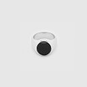 TOMWOOD トムウッド Oval Black Onyx オーバル ブラックオニキス リング 100807 指輪 シルバー ピンキーリング ギフト プレゼント...