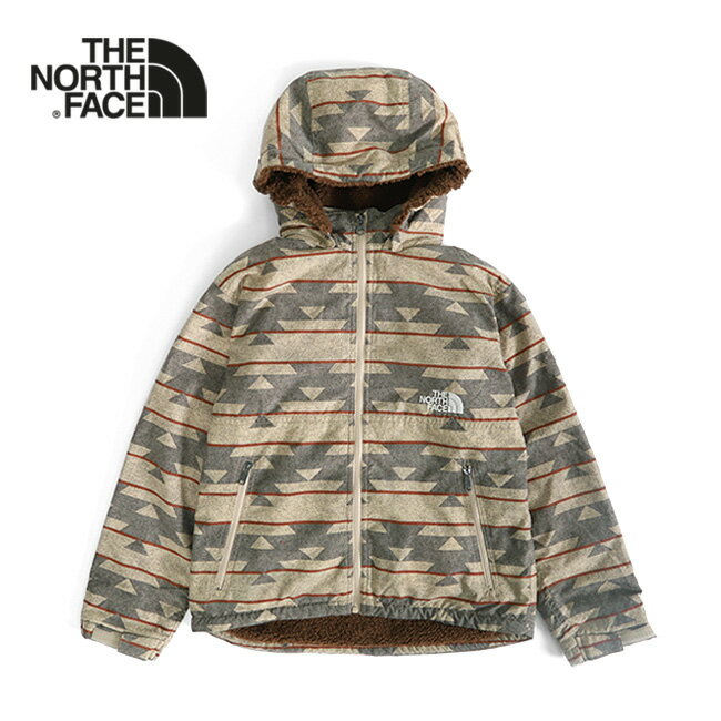 THE NORTH FACE ザ ノースフェイス 総柄 フード付き ノベルティーコンパクトノマドジャケット NPJ71857 ボアジャケット ギフト プレゼント キッズ