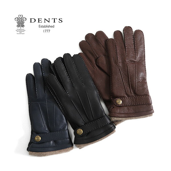 DENTS デンツ レザーグローブ 手袋 カシミア 5-15