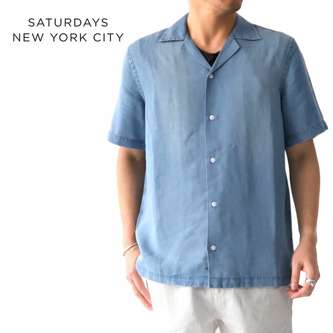  Saturdays NYC サタデーズ ニューヨークシティ デニム オープンカラーシャツ M21930CT02 開襟シャツ メンズ