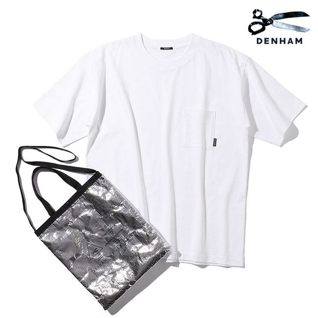 楽天Golden State日本限定モデル DENHAM デンハム 2枚 パックTシャツ オーバーサイズ 胸ポケットTシャツ メンズ レディース