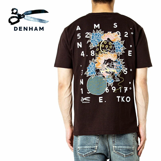  DENHAM デンハム バックプリントTシャツ LIONS DENHAM TEE HCJ 半袖Tシャツ メンズ