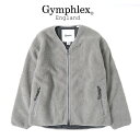 ジムフレックス ボアジャケット メンズ GYMPHLEX ジムフレックス ボアフリース カーティガン J-1379 PL Vネック ボアジャケット メンズ レディース