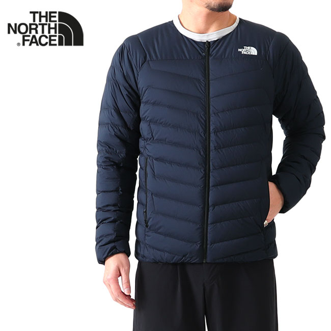 ザ・ノース・フェイス ダウンジャケット メンズ THE NORTH FACE ノースフェイス サンダーラウンドネックジャケット NY81813 NY32013 ノーカラージャケット ライトダウンジャケット メンズ