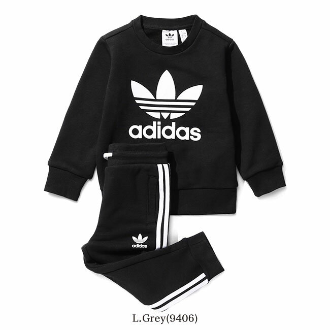 adidas アディダスオリジナルス トレフォイル スウェット&スウェットパンツ セットアップ ED7679 上下セット ギフト プレゼント ベビー キッズ