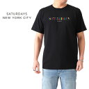 Saturdays New York City サタデーズ ニューヨークシティ マルチカラー ロゴTシャツ M22029PT13 半袖Tシャツ メンズ
