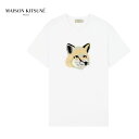 Maison Kitsune メゾン キツネ ビッグ パステルフォックスヘッド ロゴTシャツ EM00153KJ0010 半袖Tシャツ メンズ レディース