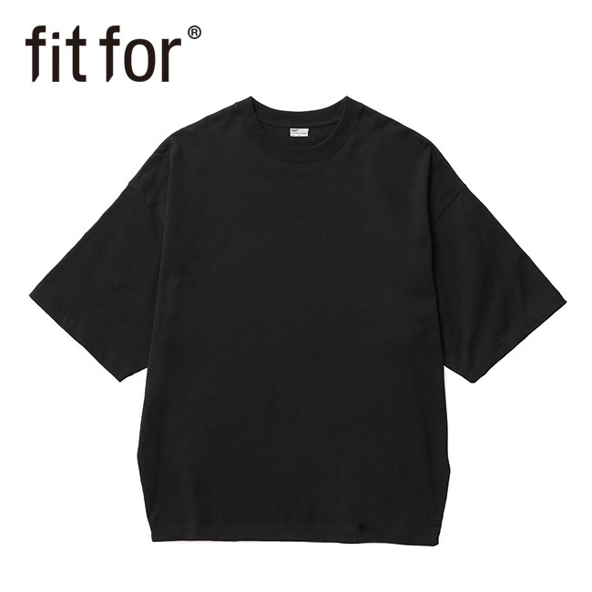 fit for フィットフォー #207 オーバーサイズ Tシャツ VORTEX HEM SHAPE 半袖Tシャツ 無地 メンズ レディース