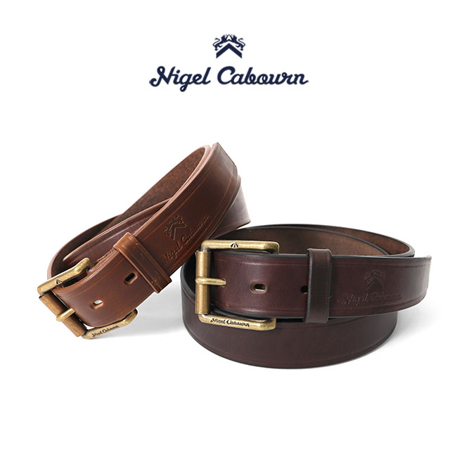 レザーベルト Nigel Cabourn ナイジェルケーボン 40s アーミー クロムエクセル レザーベルト 64015 メンズ レディース