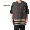 TIME SALE LEMAIRE ルメール シャツ地 チェックTシャツ M 191 TO123 LF331 半袖Tシャツ メンズ