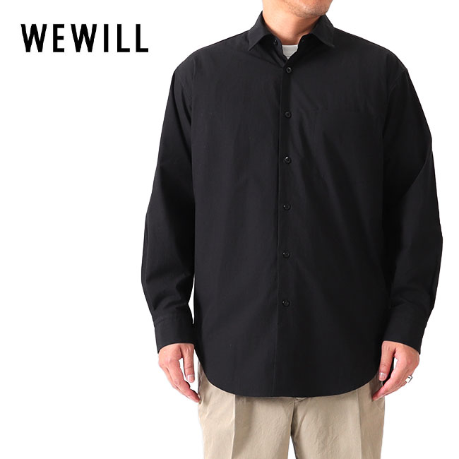 SALE WE WILL ウィーウィル タイプライター ロングテイルシャツ W-000-5004 長袖シャツ メンズ