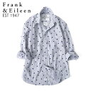 Frank&Eileen フランク&アイリーン FINBAR NHSP フィンバー ハート柄 ストライプシャツ 3220700023 長袖シャツ メンズ