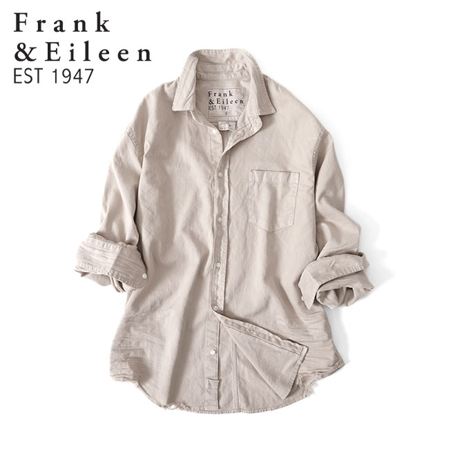 Frank&Eileen フランク&アイリーン LUKE SNCD ルーク オーバーダイ デニムシャツ 3220700084 3820700003 後染め 長袖シャツ メンズ