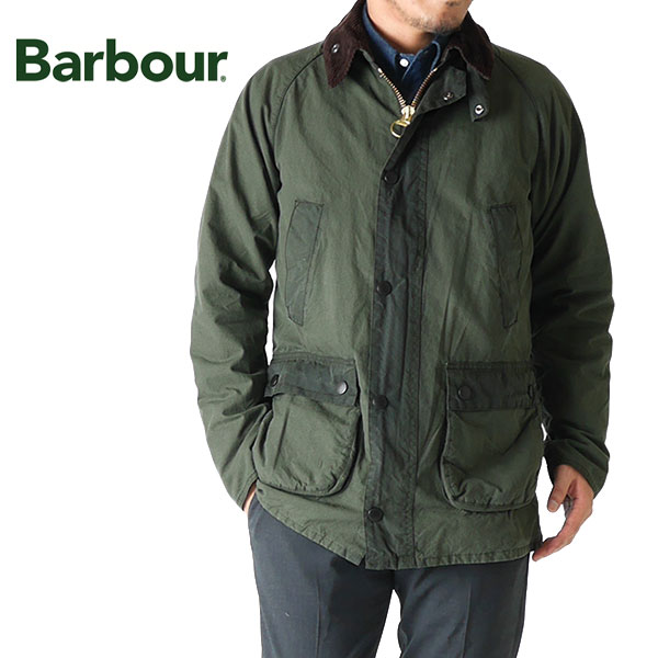 Barbour バブアー ウォッシュド スリムフィット ビデイル オイルドジャケット MWX1015 セージ メンズ