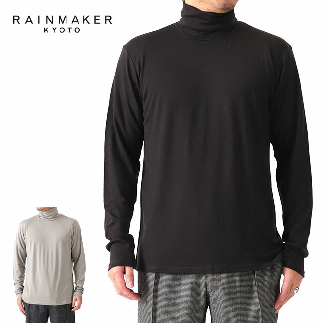RAINMAKER レインメーカー ウォッシャブルウール ハイネック ロンT RM192-041 長袖Tシャツ メンズ