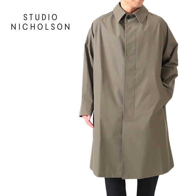STUDIO NICHOLSON スタジオニコルソン ラグランコート ROMER SNM-060 ステンカラーコート メンズ