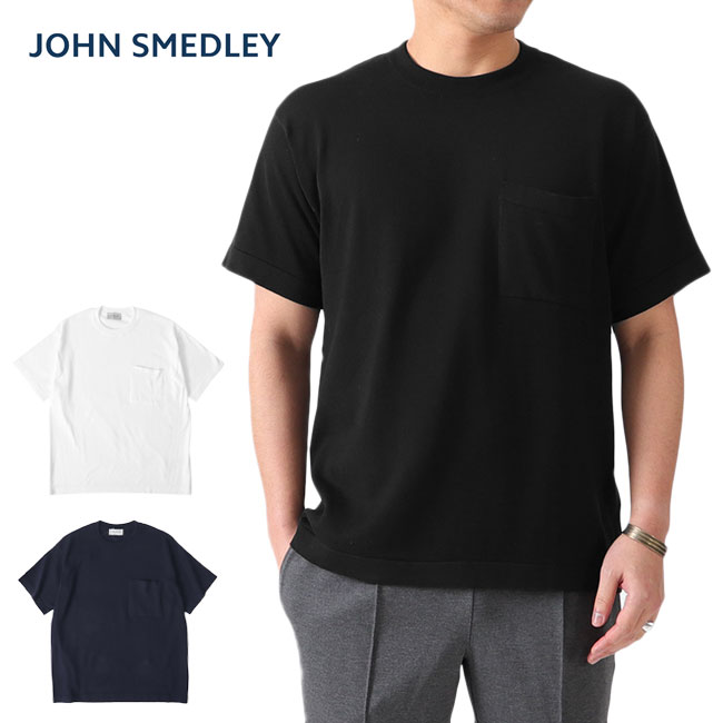 ジョンスメドレー JOHN SMEDLEY ジョンスメドレー 24G 胸ポケット ニットTシャツ S4509 半袖Tシャツ メンズ