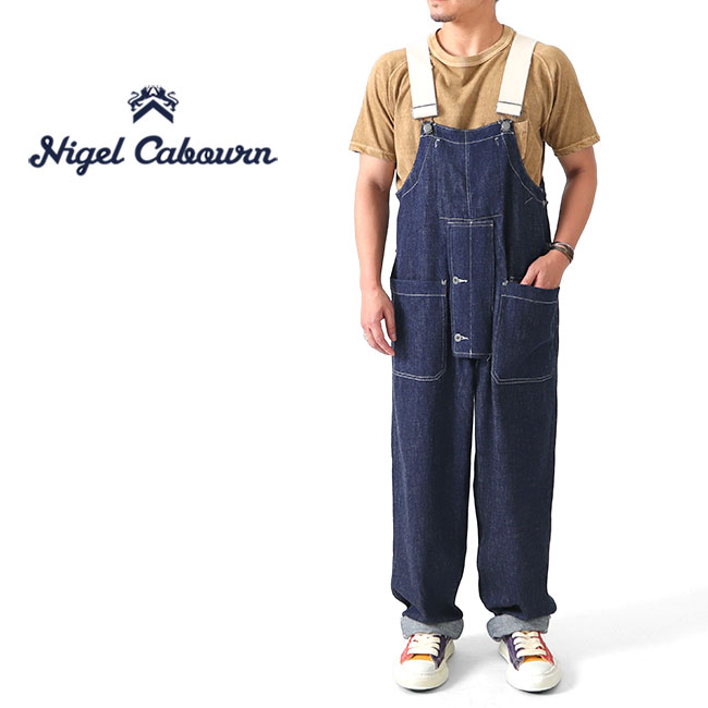 Nigel Cabourn ナイジェルケーボン ライブロ P-58 コットンリップストップ ダンガリー 80431350520 オーバーオール メンズ